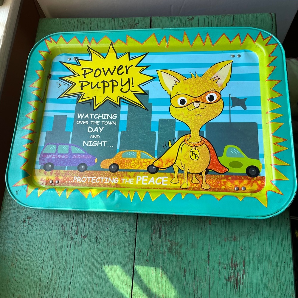 Vintage Power Puppy TV Tray Ephemera